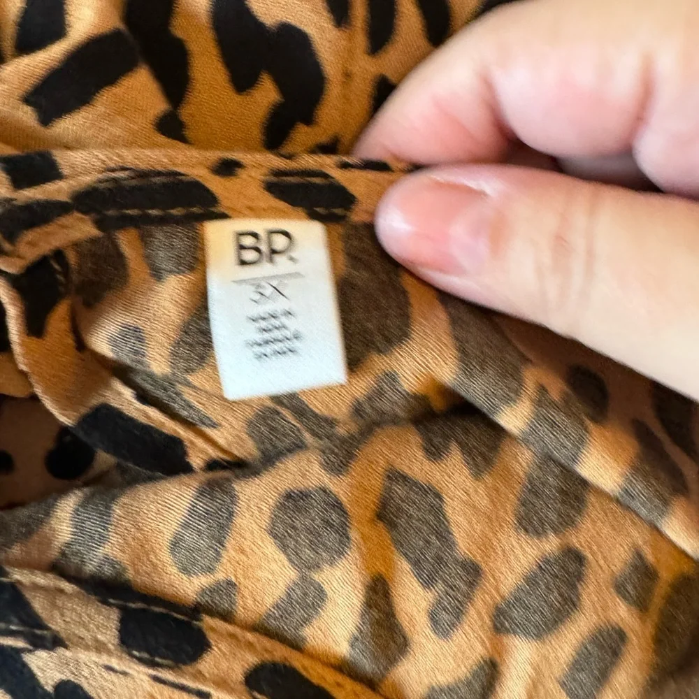 Nordstrom Leopard Print Long Sleeve Dress - Picture 4 of 9